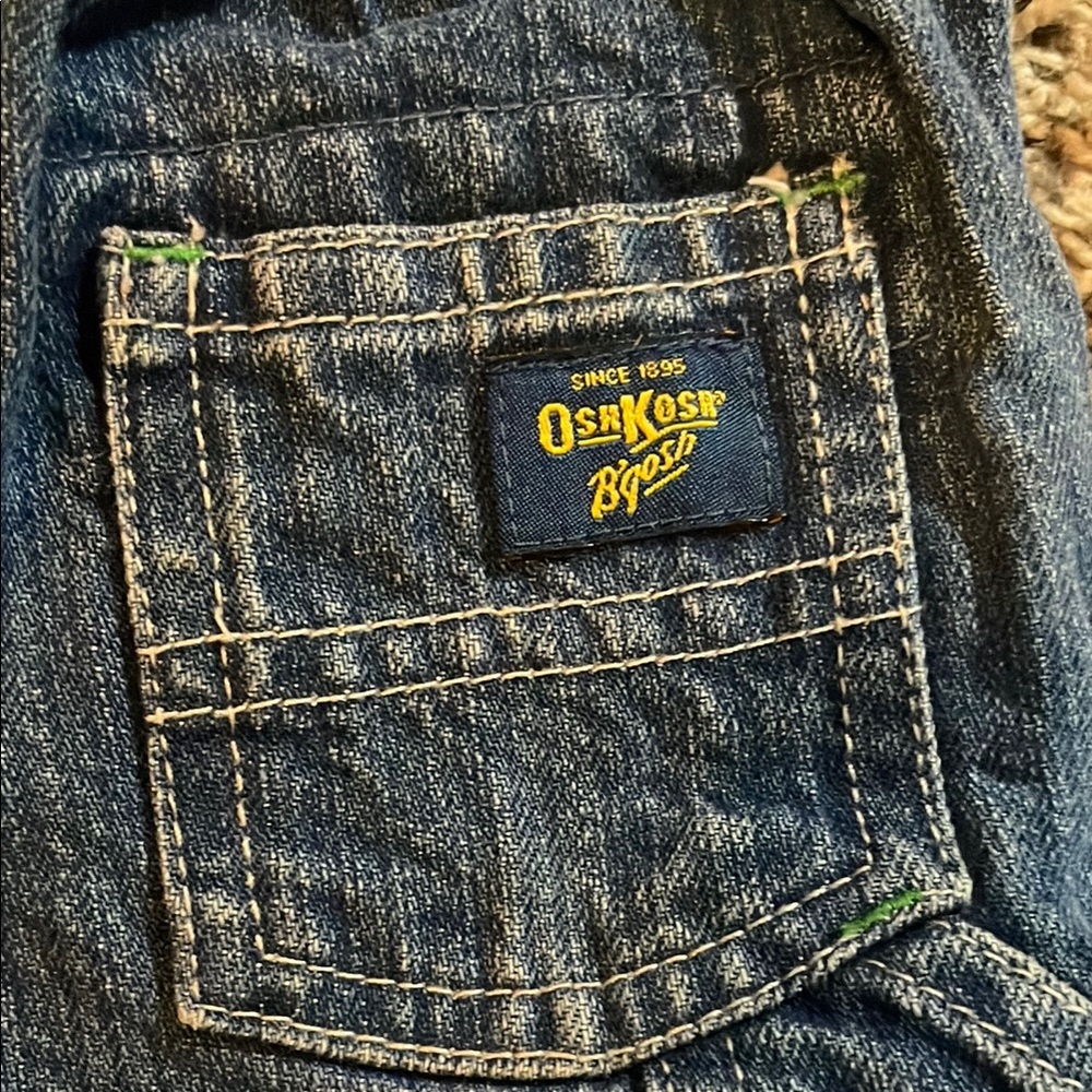 OshKosh B'gosh Boys Colorful Striped Onesie and Blue Jeans Set - Picture 5 of 12